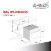 BUILT IN COMBI OVEN - LOV-116-53 - Image 3